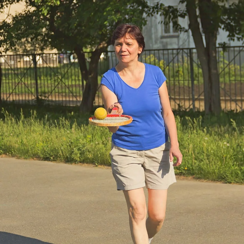 Active adult on a daily walk